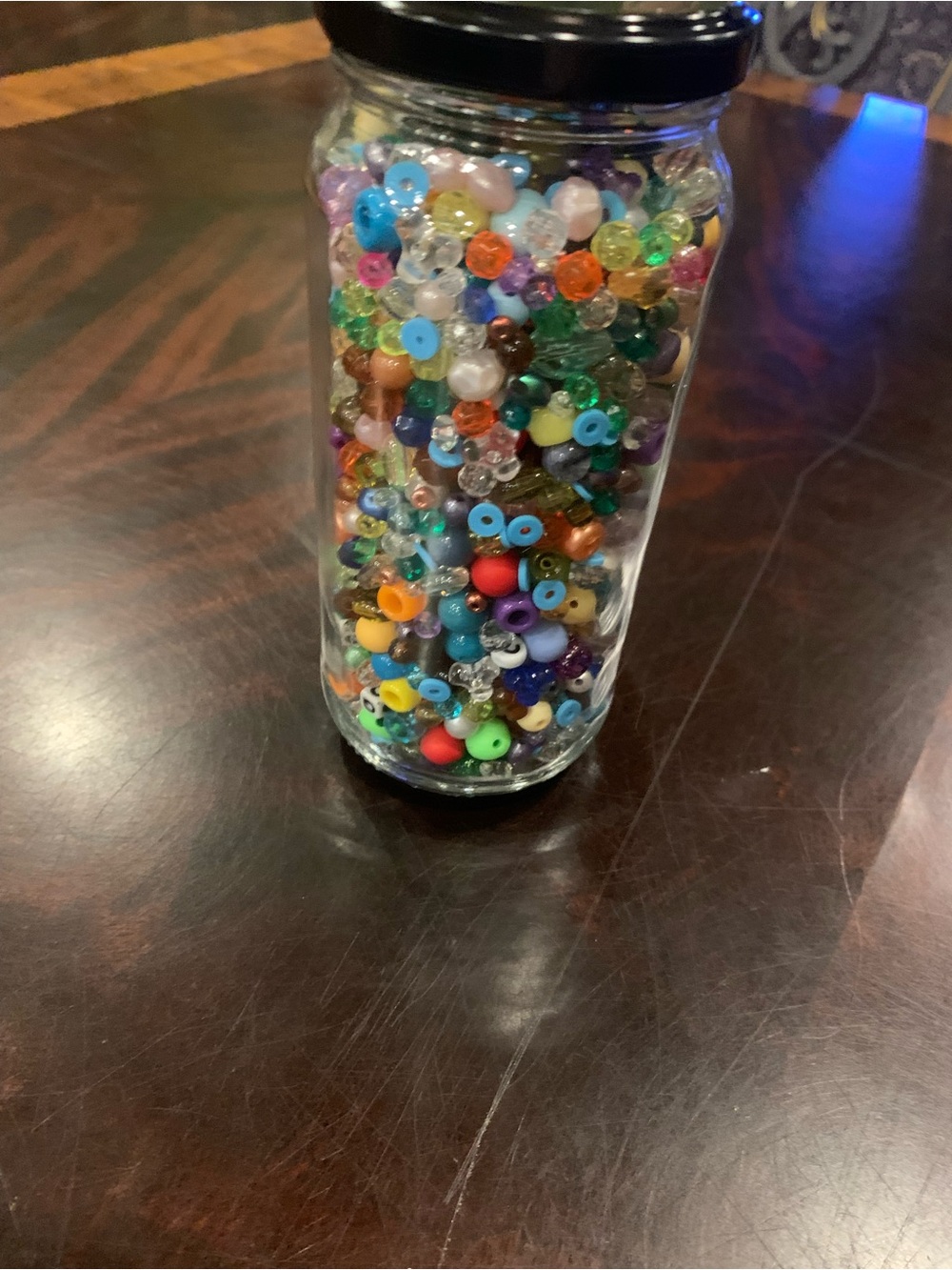 Multicolor Glass Bead Jar - Home Accents mixed beads.